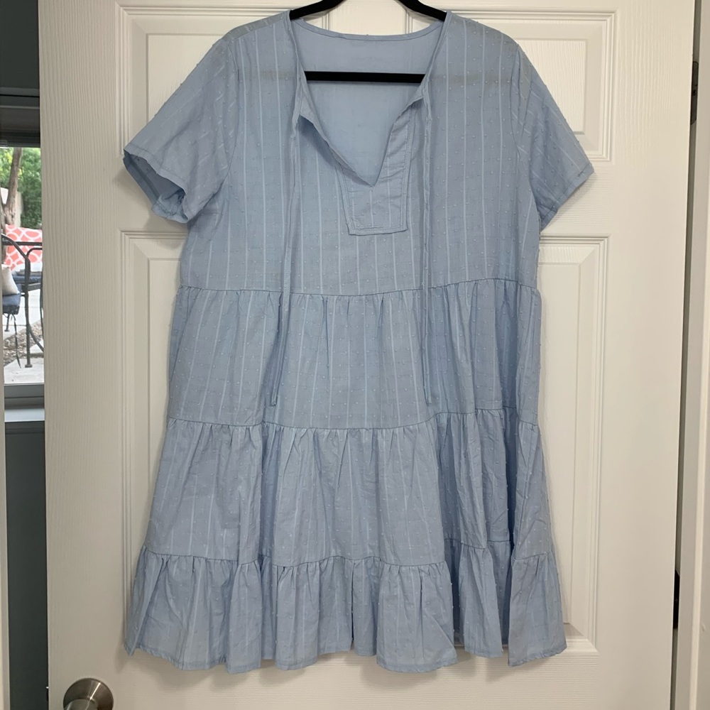 Light Blue Babydoll Dress
